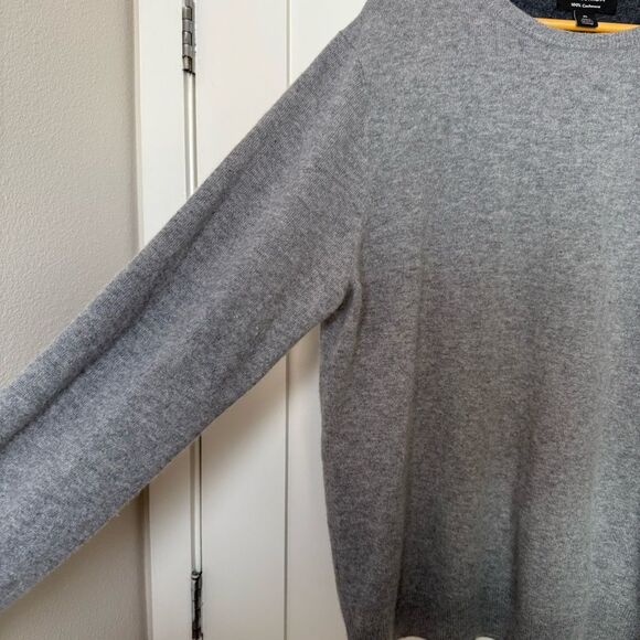 Nordstrom Sweater Mens Sz XL Gray Knit 100% Cashmere Crewneck Super Soft Classic - Picture 5 of 11